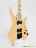 Leeky X-Series X15 Headless Electric Guitar - Natural