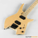 Leeky X-Series X15 Headless Electric Guitar - Natural