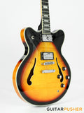 Tagima Blues 3500 Flamed Maple Top Semi-Hollow Electric Guitar - Vintage Sunburst