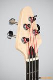 Tiny Boy Bass JB Type Series Flamed Maple Top 4-String JB Bass with Gigbag - Transwhite