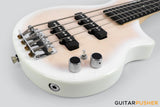 Tiny Boy Bass JB Type Series Flamed Maple Top 4-String JB Bass with Gigbag - Transwhite