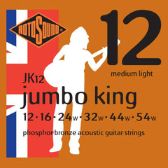 Rotosound JK Jumbo King Phosphor Bronze Acoustic Guitar String Set