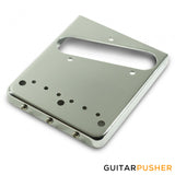 Kluson Hybrid Replacement Bridge For Fender American Standard Tele - Steel w/ Intonated Brass Saddle