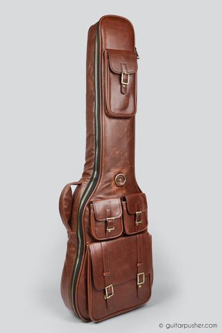 Kavaborg KTP-890B Premium Leather Bass Guitar Gig Bag