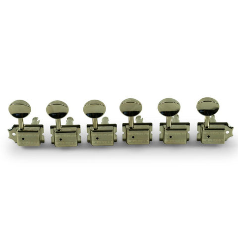 Kluson 6 In Line Supreme Series Tuning Machines With Metal Oval Button - GuitarPusher