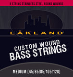 Lakland Custom Wound 5-String Stainless Steel Bass Strings