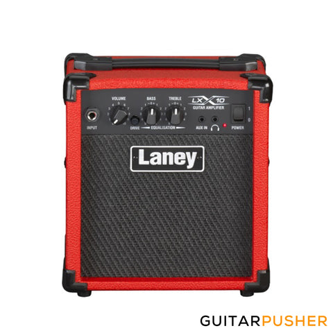 LANEY LX10 10-Watt Portable Combo Amplifier w/ 5" Driver - Red