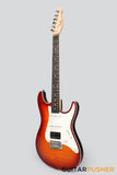 Leeky S Series S15 HSS S Style Electric Guitar (Flamed Maple Top/Rosewood Fingerboard) - Tobacco Sunburst