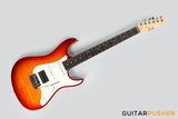 Leeky S Series S15 HSS S Style Electric Guitar (Flamed Maple Top/Rosewood Fingerboard) - Tobacco Sunburst