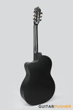 La Mancha Rubinito CM-CEN Cutaway Solid Top Classical-Electric Guitar - Negro