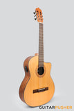 La Mancha Rubinito CM-CEN Cutaway Solid Top Classical-Electric Guitar - Natural
