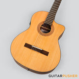 La Mancha Rubinito CM-CEN Cutaway Solid Top Classical-Electric Guitar - Natural