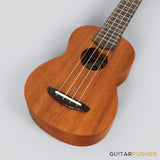 MeiTone M1-S Soprano All-Mahogany Ukulele - GuitarPusher