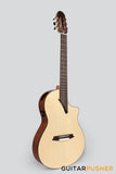 Martinez Performer Series MS-14MH Solid Spruce Top/Mahogany Classical-Electric Guitar (Natural) w/ Martinez T4 Double Source Pickup
