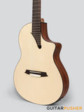 Martinez Performer Series MS-14MH Solid Spruce Top/Mahogany Classical-Electric Guitar (Natural) w/ Martinez T4 Double Source Pickup