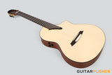 Martinez Performer Series MS-14MH Solid Spruce Top/Mahogany Classical-Electric Guitar (Natural) w/ Martinez T4 Double Source Pickup