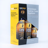 Music Nomad Premium Guitar Care System (Guitar ONE - 4 oz., F-ONE - 2 oz., Guitar Polish - 4 oz., 2 Microfiber Cloths) MN108 - GuitarPusher