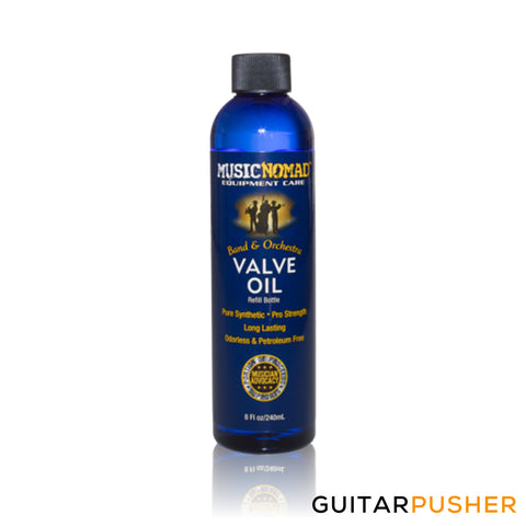 Music Nomad Valve Oil - Pro Strength & Pure Synthetic - Petroleum Free - Refill (8 oz.) MN750