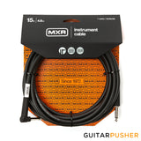 MXR Standard Instrument Cable 15ft Straight to Right Angle DCIS15R