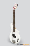 Tiny Boy Bass Monotone-2 Line Series 4-String PB Bass with Gigbag - White
