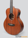 Phoebus Baby-N GS-E v3 All Mahogany GS Mini (3rd Gen.) Travel Acoustic-Electric Guitar w/ Gig Bag - LEFT HAND