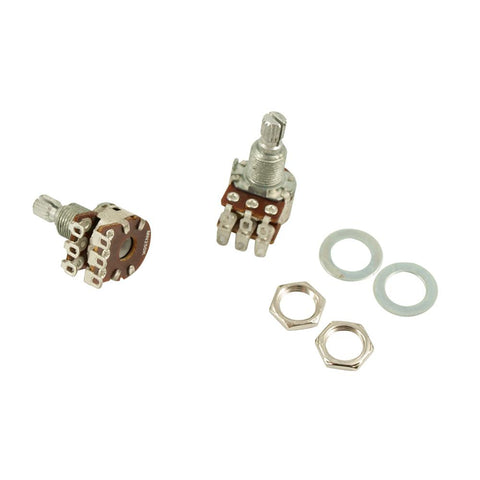Bourns 250K Ohm Dual-Gang Linear Taper Potentiometer With Center Detent - For Guitar/Blend
