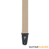 Perri's Leather Extra Long Poly Pro 2" Guitar Strap w/ Black Fabric Ends