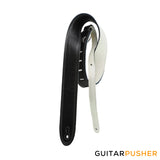 Perri's Leather Reversible 2" Deluxe Soft Italian Garment Leather Guitar Strap w/ Double Contrast Stitching