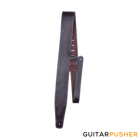 Italian Leathers Black Guitar Strap - Perris Leathers