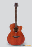 Phoebus PG-20NCE v3 All-Mahogany OM/000 (3rd Gen.) Acoustic-Electric Guitar w/ Gig Bag