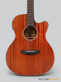 Phoebus PG-20NCE v3 All-Mahogany OM/000 (3rd Gen.) Acoustic-Electric Guitar w/ Gig Bag