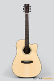 Phoebus PG-30ce V3 Dreadnought (3rd Gen.) Acoustic-Electric Guitar w/ Gig Bag - GuitarPusher