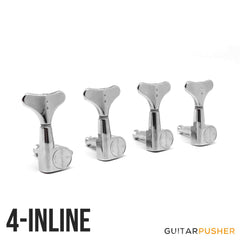 Graphtech Ratio 4-String 4-in-Line Y-Style Bass Machine Heads PRB-4400-B0 PRB-4400-C0