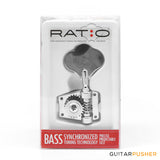 Graphtech Ratio 5-String 4+1 Open Back Classic Clover Leaf Bass Machine Heads PRB-5411-C0