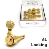 Graphtech RATIO Electric Locking 6 In-line Classic Gold 2 Pin PRL-8731-G0
