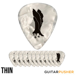 PRS White Celluloid Pearloid Picks (12 pcs.)