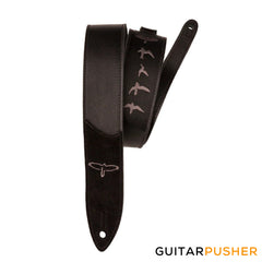 PRS Guitars Premium Leather 2" Strap Embroidered Birds