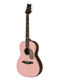 PRS Guitars SE P20E Solid Mahogany Top All-Mahogany Parlor Acoustic-Electric Guitar (Lotus Pink)