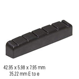 Graphtech Black TUSQ XL Nut 6 String Electric Nut 43 X 6 PT-6643-00 - GuitarPusher