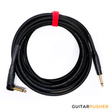 Rattlesnake Standard Instrument Cable - Straight to R/A Nickel Plugs