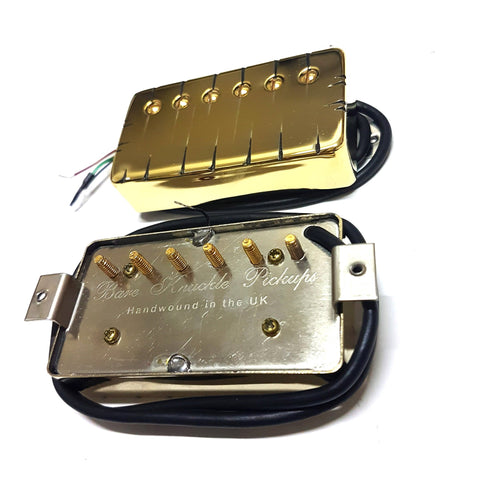 Bareknuckle Rebel Yell (Steve Stevens) Humbucker Pickup Set - Gold