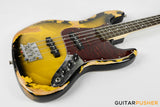Semitone Custom JB-Style 4-String Bass Okoume Body Rosewood Fingerboard - Heavy Relic Sunburst