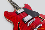 Sire H7 Maple Hollowbody Electric Guitar - See-Through Red (2023)