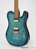 Sire T7FM Alder T-Style Electric Guitar w/ Flamed Maple Top - Transblue