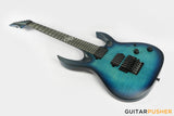 Solar Guitars A1.6FRFOB Flame Ocean Blue Matte Electric Guitar w/ Floyd Rose 1000