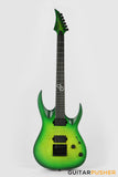 Solar Guitars A1.6LB Flame Lime Burst Electric Guitar w/ Evertune Bridge