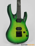 Solar Guitars A1.6LB Flame Lime Burst Electric Guitar w/ Evertune Bridge