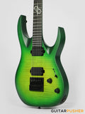 Solar Guitars A1.6LB Flame Lime Burst Electric Guitar w/ Evertune Bridge