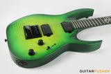 Solar Guitars A1.6LB Flame Lime Burst Electric Guitar w/ Evertune Bridge