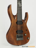 Solar Guitars A1.7D LTD Aged Natural Matte/Distressed 7-String Electric Guitar with Evertune Bridge